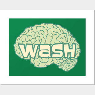 ecological green emblem for brainwashing Posters and Art